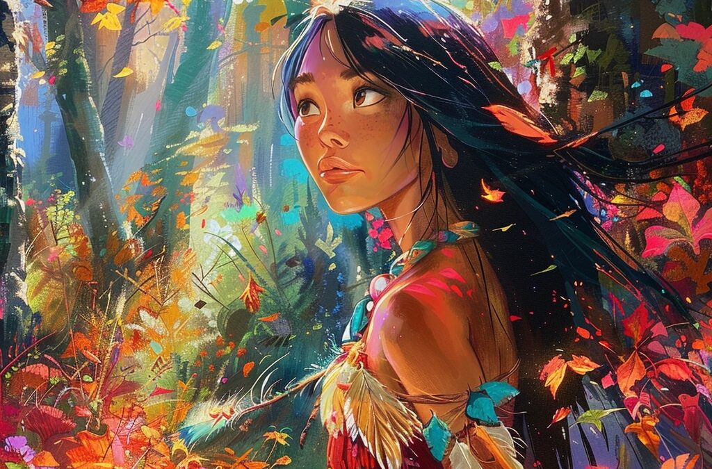 Plongez dans l’univers de Pocahontas avec les coloriages