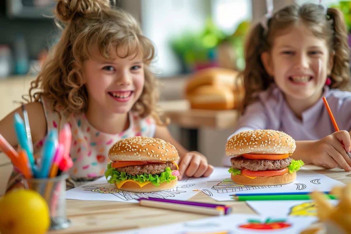 Découvrez nos coloriages hamburger pour petits et grands : plaisir et créativité.